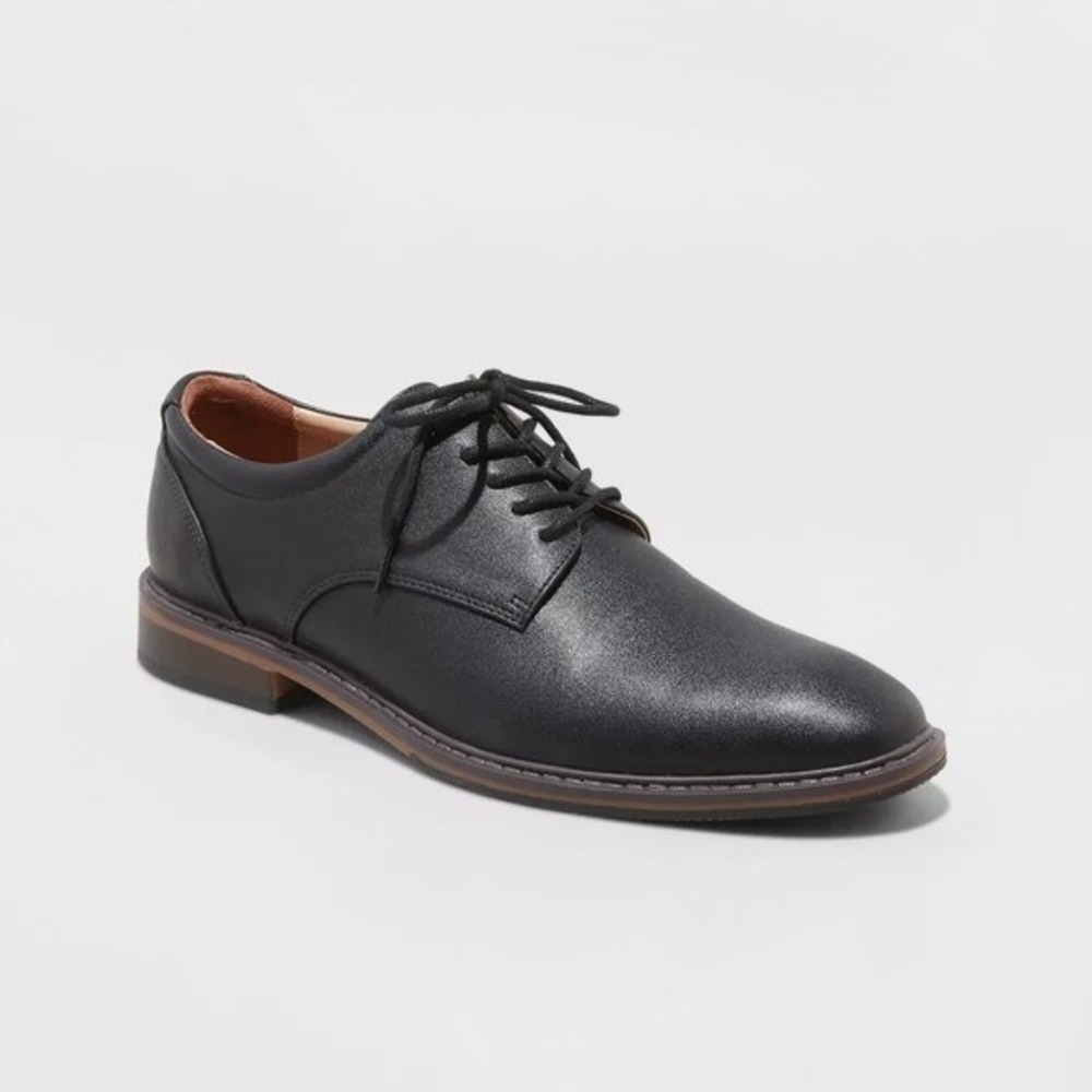 Men's Leo Dress Shoes by Goodfellow & Co Black Size 7 New With Tags